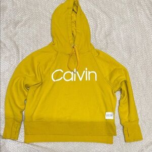 Calvin Klein Women’s Yellow Hoodie